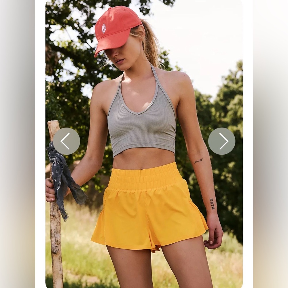 NWOT Free People Movement Get Your Flirt On Shorts Size Large